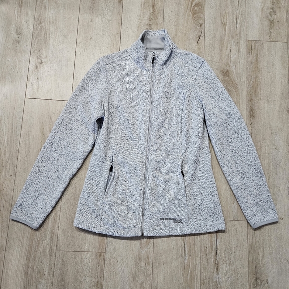 Sunice Stormpack Zip Sweater, Medium, White Peppered - Picture 2 of 11
